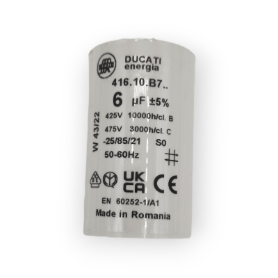 Condensateur permanent à cosses de marque DUCATI 6 UF